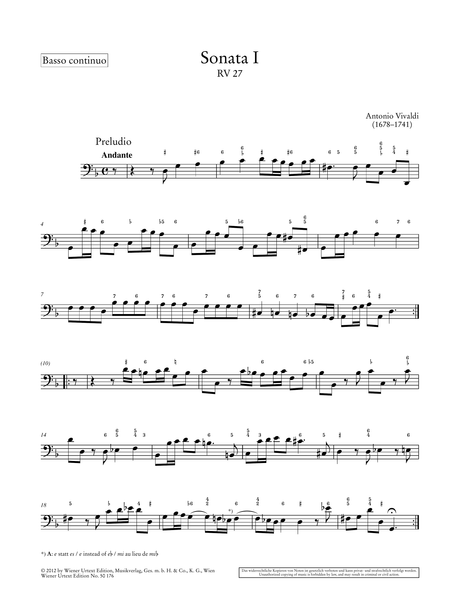 Vivaldi: Violin Sonatas, Op. 2