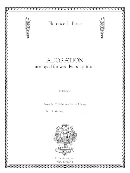 Price: Adoration (arr. for wind quintet)