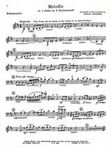 Altschuler: Melodie On A Theme by S. Rachmaninoff