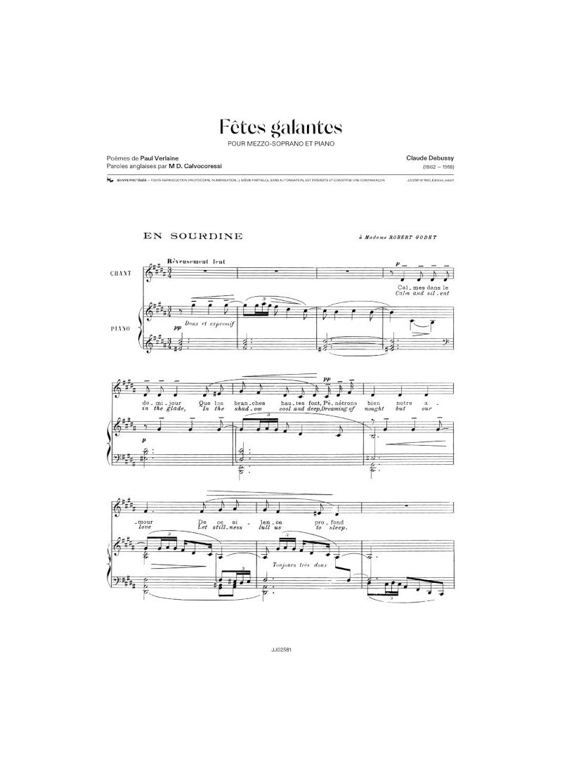 Debussy: Fêtes galantes - Book 1