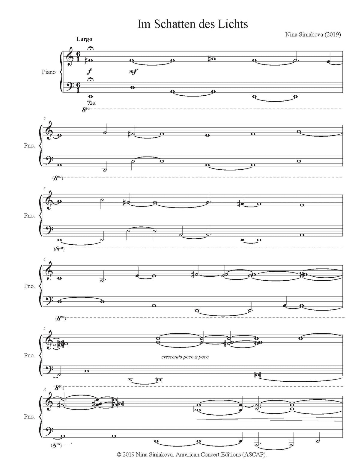 Siniakova: Im Schatten des Lichts