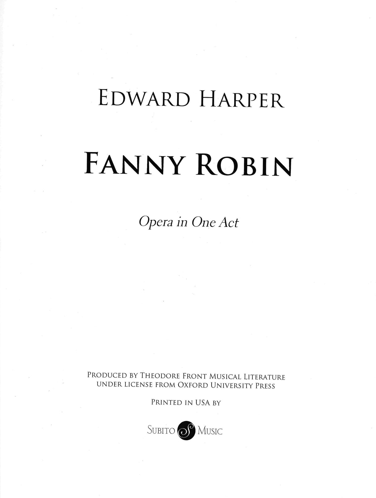 Harper: Fanny Robin