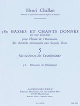 Challan: Basses et Chants Donnés - 5b (Neuviémes de dominantes)