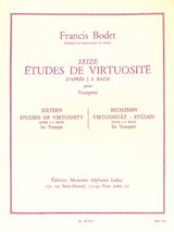 Bodet: 16 Etudes de virtuosite d'apres Bach