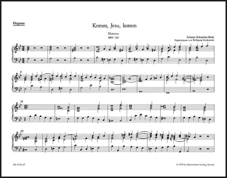 Bach: Komm, Jesu, komm, BWV 229