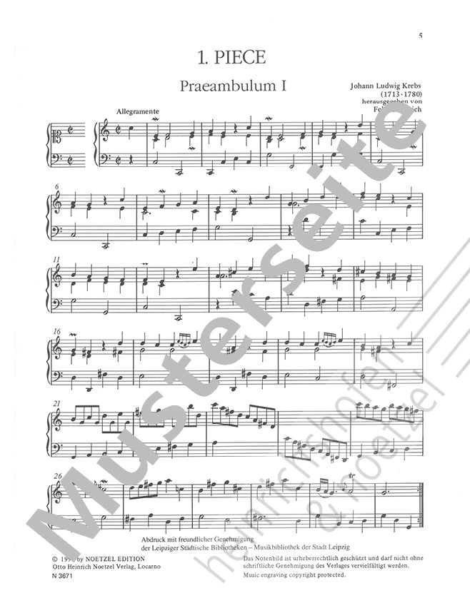 Krebs: 4 Pieces, KWV 813-821