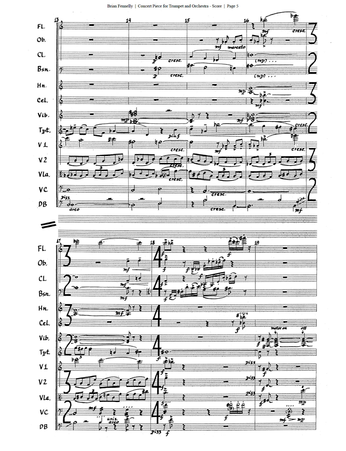 Fennelly: Concert Piece for Trumpet and Orchestra