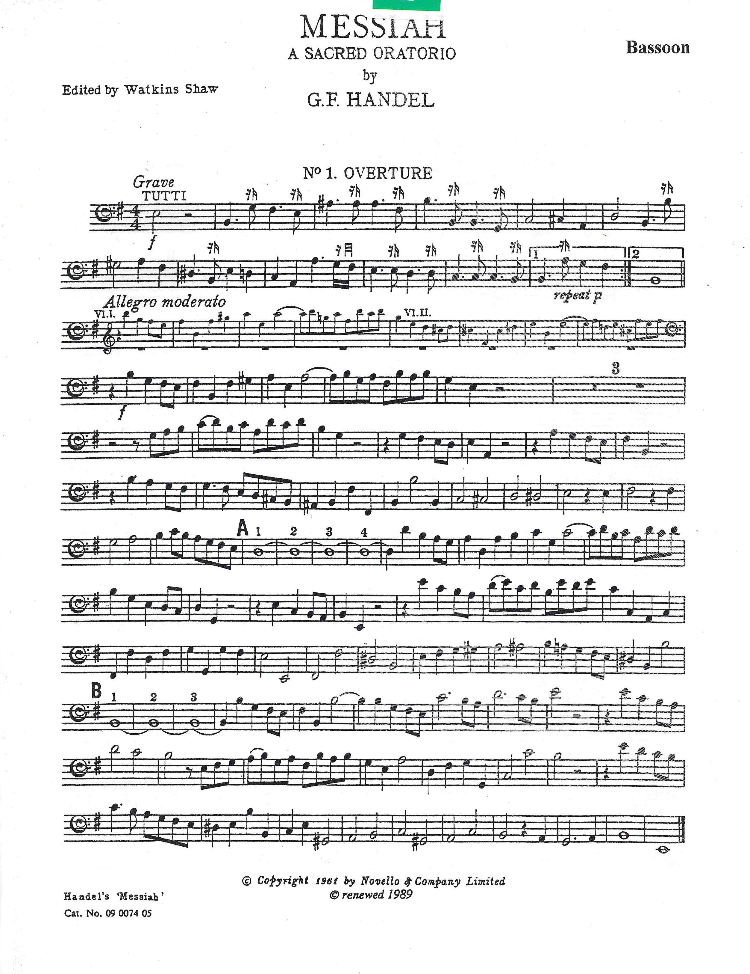 Handel: Messiah, HWV 56 – Ficks Music