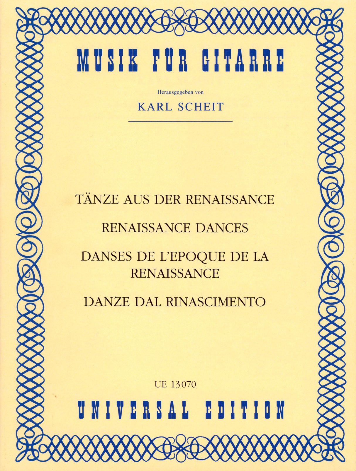 Renaissance Dances for Guitar