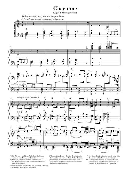 Bach-Busoni: Chaconne