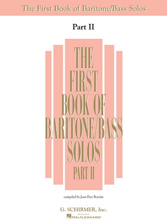 The First Book of Baritone/Bass Solos – Part 2