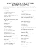 Britten: Collected Songs