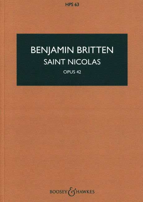 Britten: Saint Nicolas, Op. 42