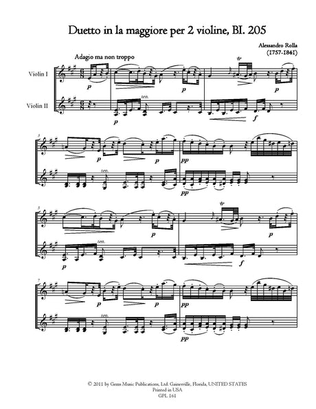 Rolla: Violin Duets - Volume 24 (BI. 205-208)
