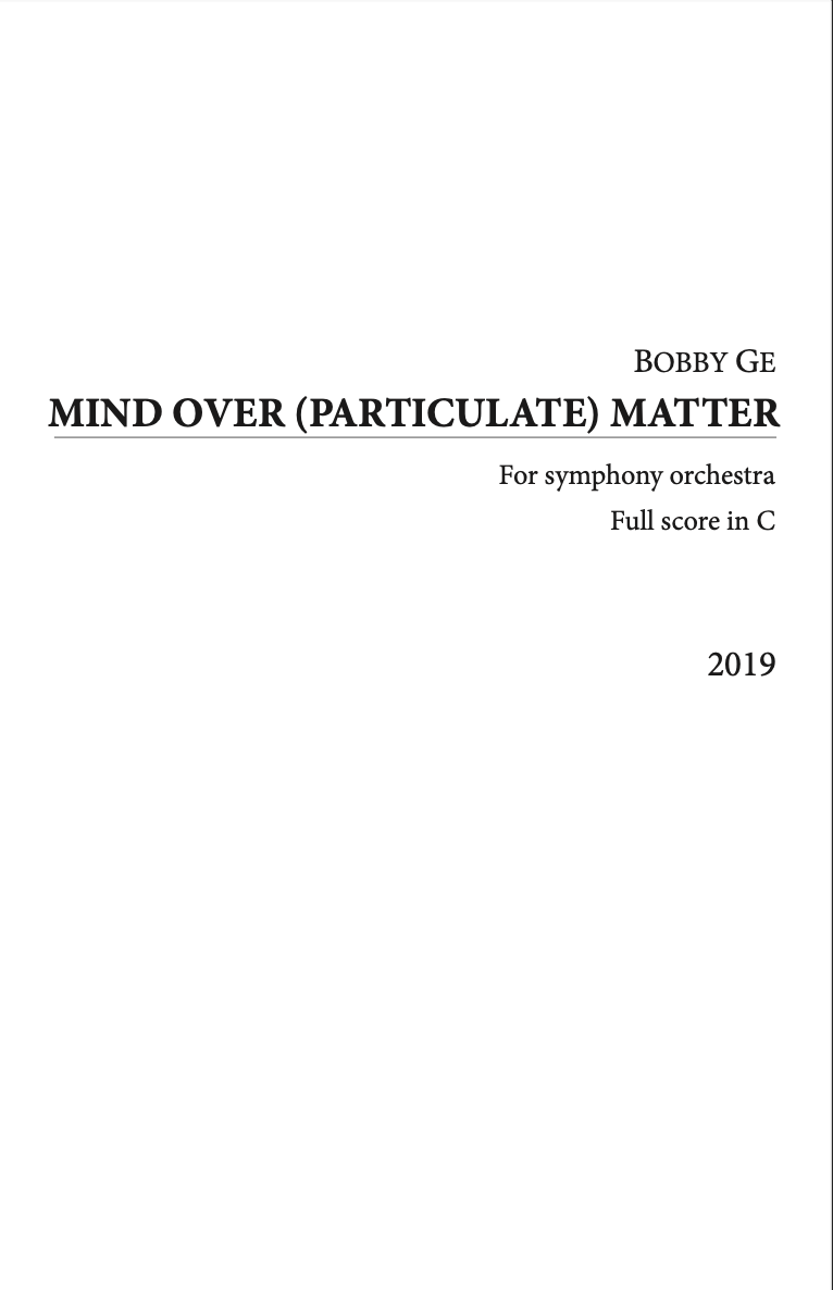Ge: Mind Over (Particulate) Matter