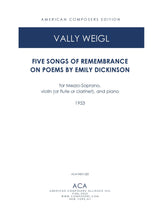 V. Weigl: 5 Songs of Remembrance