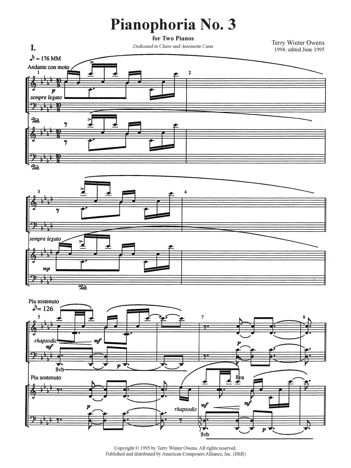 T.W. Owens: Pianophoria No. 3