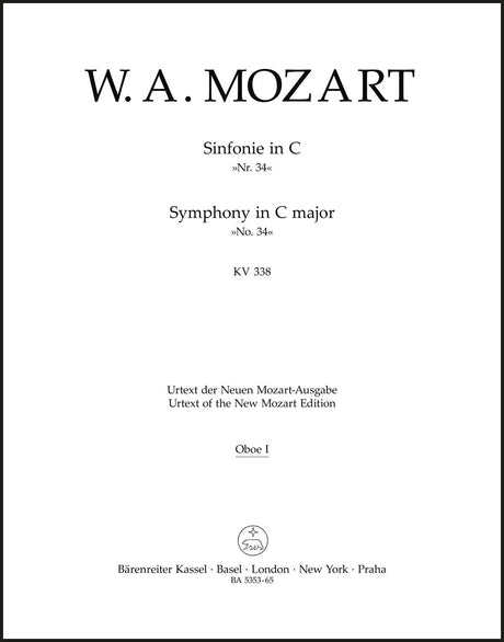 Mozart: Symphony No. 34 in C Major, K. 338