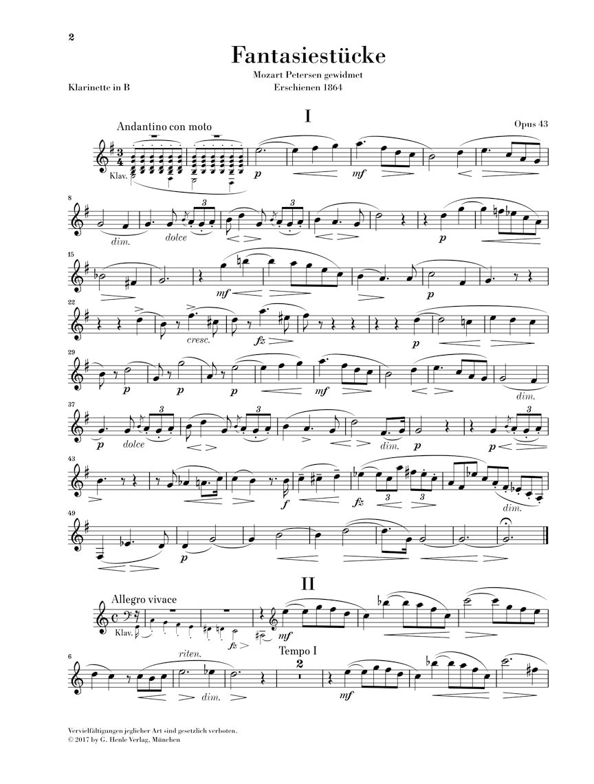 Gade: Fantasy Pieces, Op. 43