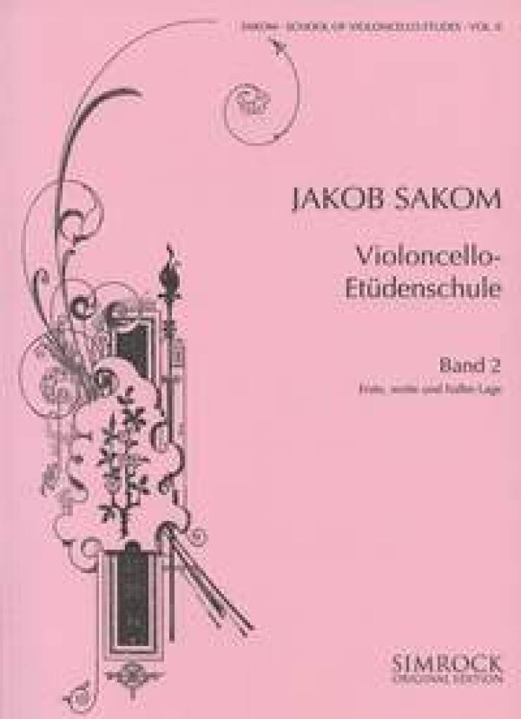 Sakom: School of Cello Etudes - Book 2