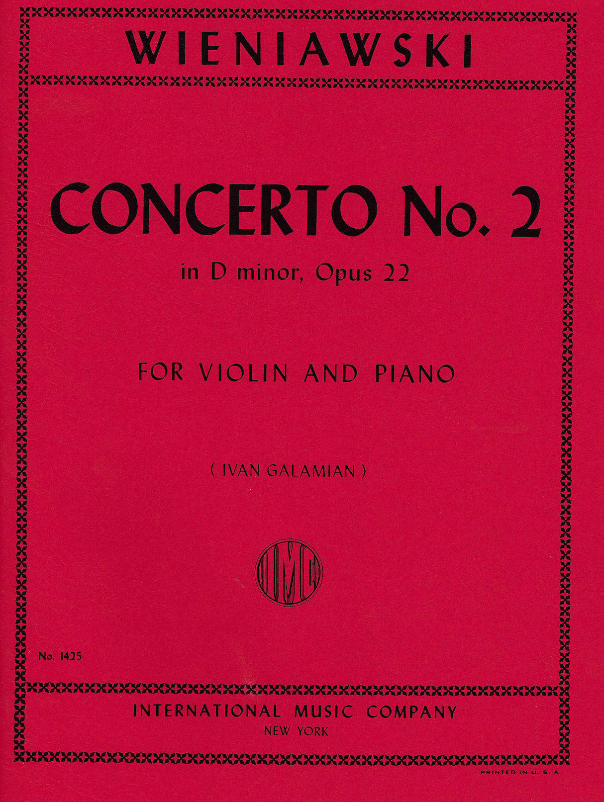 Wieniawski: Violin Concerto No. 2 in D Minor, Op. 22