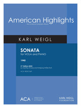 Weigl: Viola Sonata