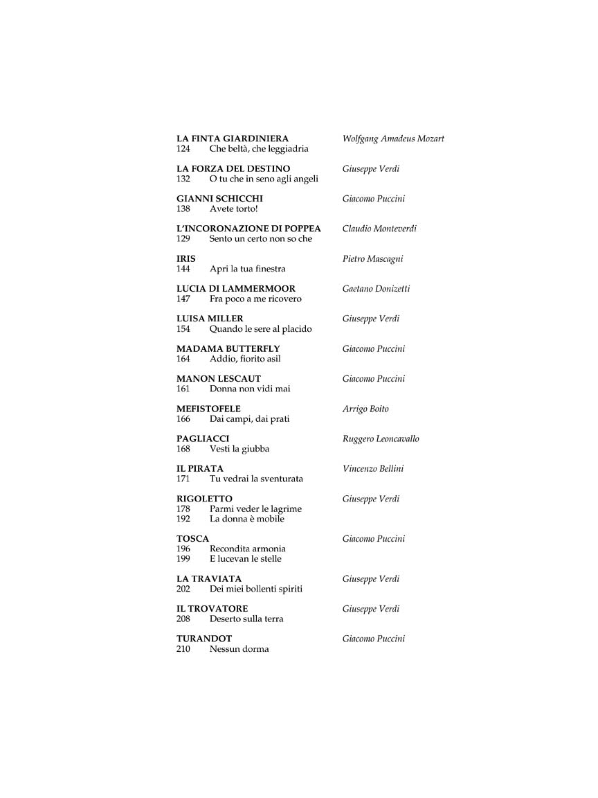 Anthology of Italian Opera - Tenor