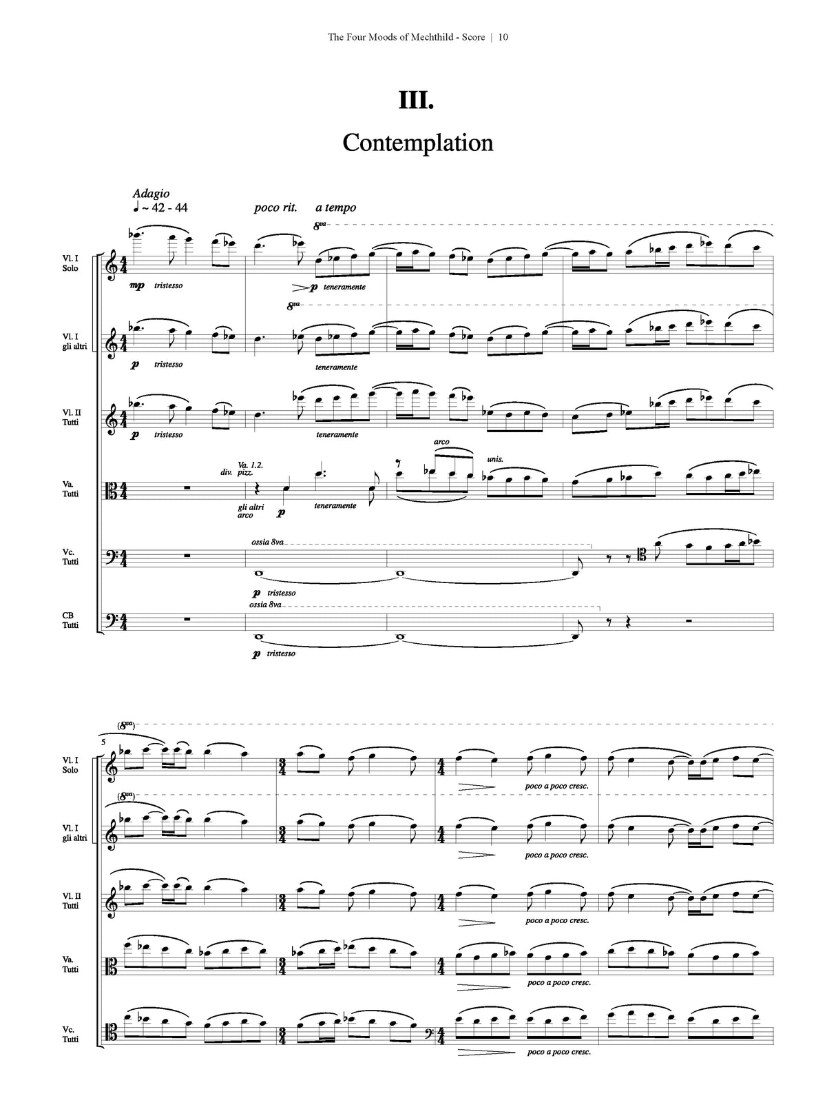 Van de Vate: The Four Moods of Mechthild: Suite for String Orchestra