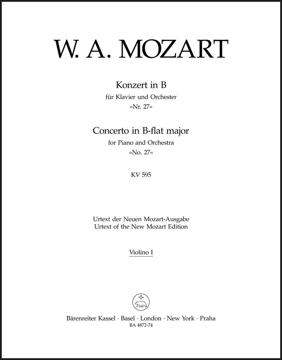 Mozart: Piano Concerto No. 27 in B-flat Major, K. 595 – Ficks Music