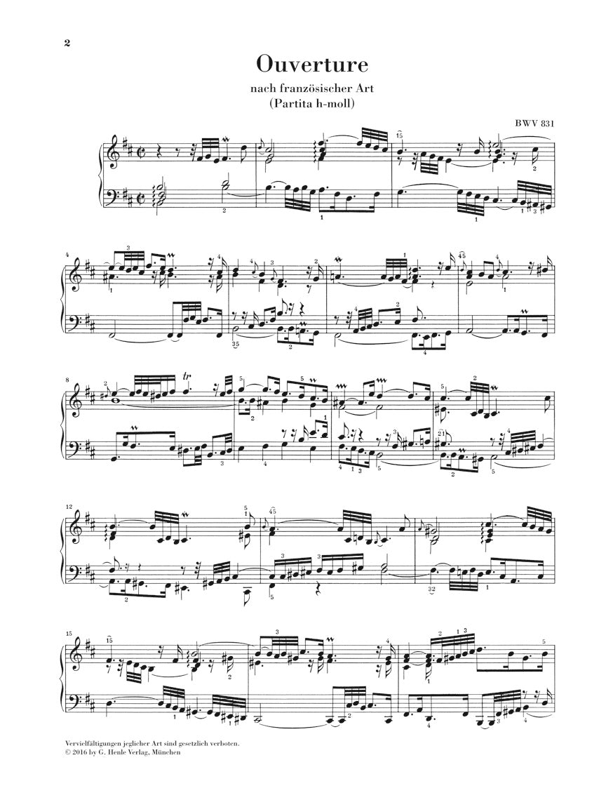 Bach: French Overture in B Minor, BWV 831 – Ficks Music