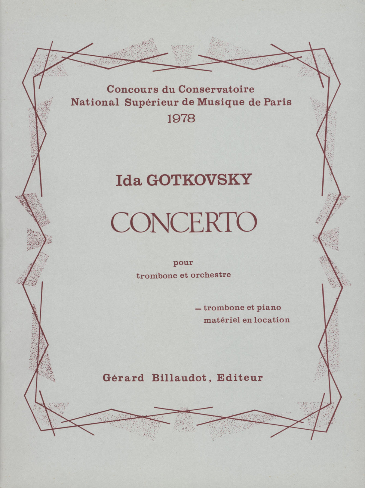 Gotkovsky: Trombone Concerto
