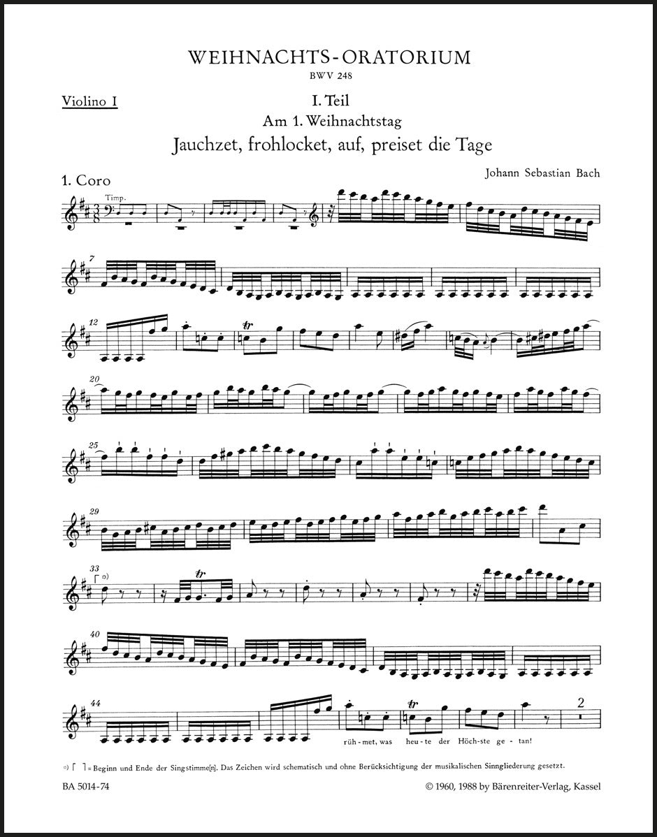 Bach: Christmas Oratorio, BWV 248