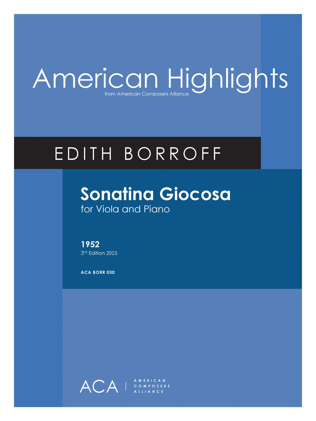 Borroff: Sonatina Giocosa