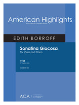 Borroff: Sonatina Giocosa