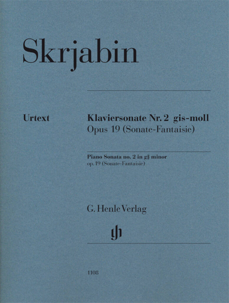 Scriabin: Piano Sonata No. 2 in G-sharp Minor, Op. 19 (Sonata