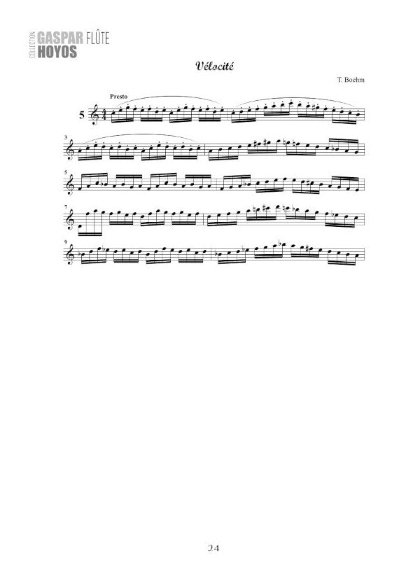 Boehm: 12 Exercises for Flute