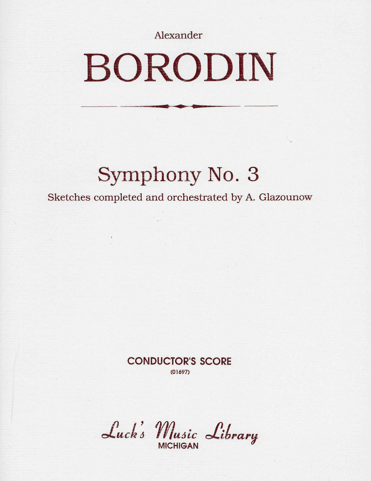 Borodin: Symphony No. 3 (Unfinished)