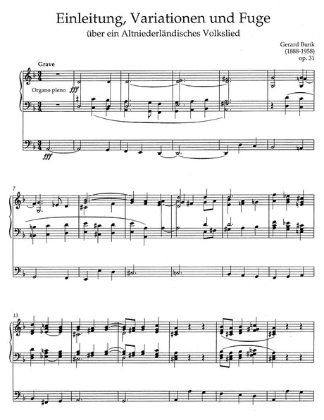 Bunk: Complete Organ Works - Volume 3