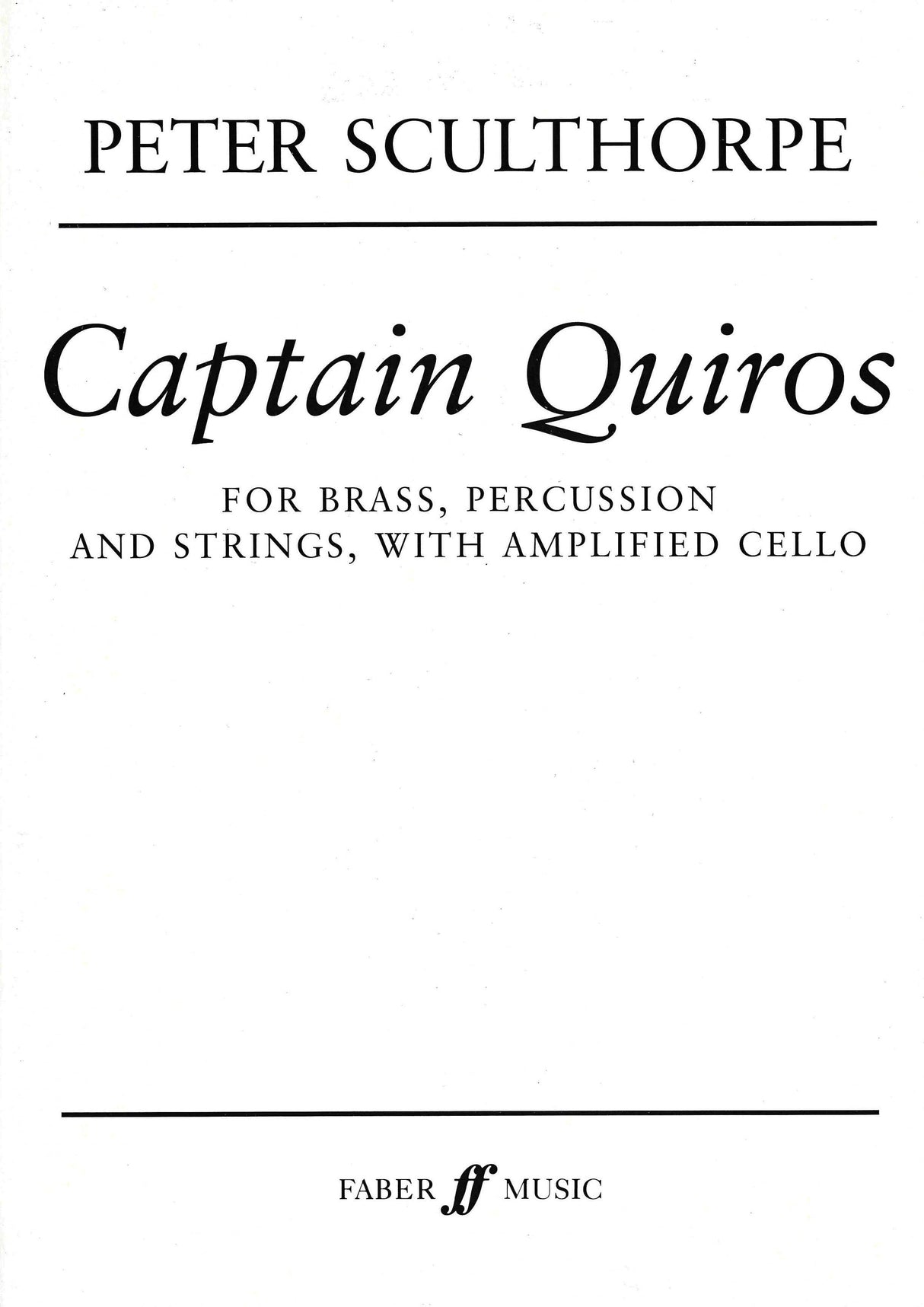 Sculthorpe: Captain Quiros