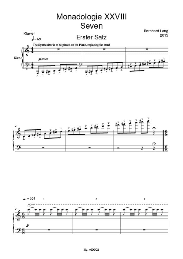 Lang: Monadologie XXVIII - Seven