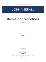 Verrall: Theme and Variations