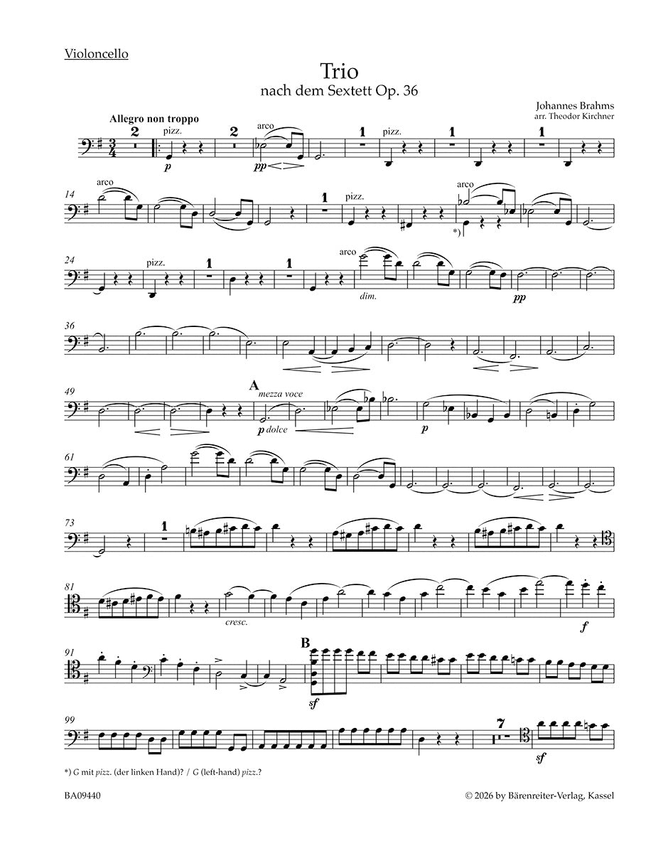 Brahms: Piano Trio