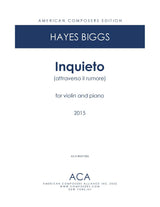 H. Biggs: Inquieto (attraverso il rumore)