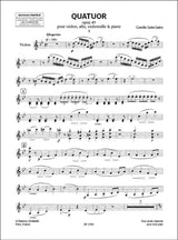 Saint-Saëns: Piano Quartet, Op. 41