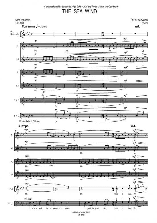 Ešenvalds: The Sea Wind