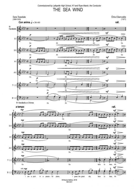 Ešenvalds: The Sea Wind