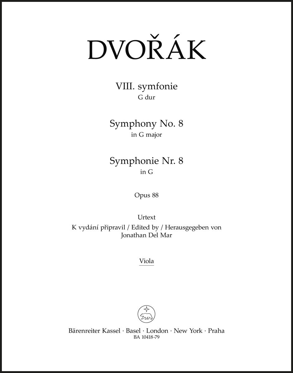 Dvořák: Symphony No. 8 in G Major, Op. 88 – Ficks Music