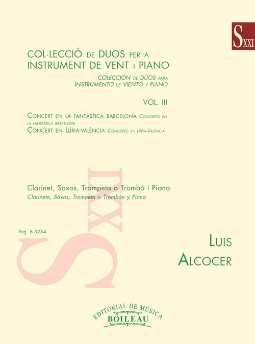 Alcocer: Collection of Duos for Wind Instrument & Piano - Volume 3