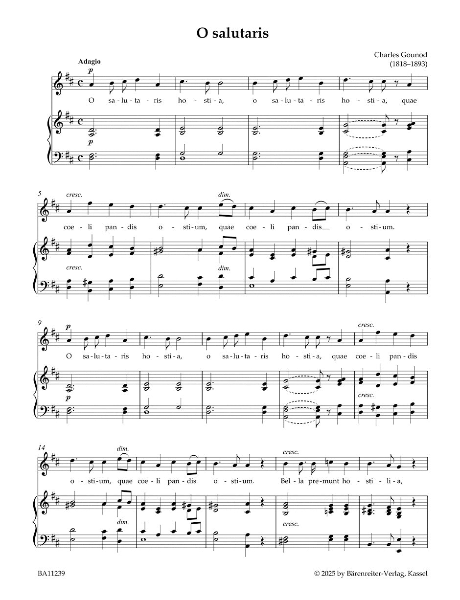 Sacred Motets by French Masters of the 19th and 20th Century for Solo Voice and Organ (Harmonium, Piano)