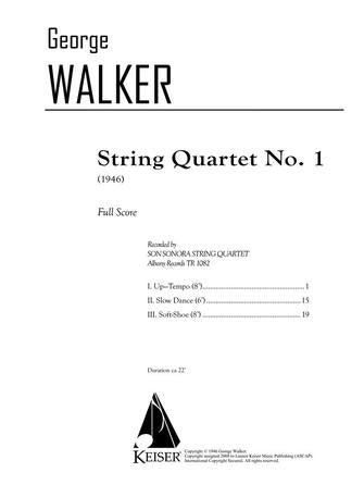 Walker: String Quartet No. 1